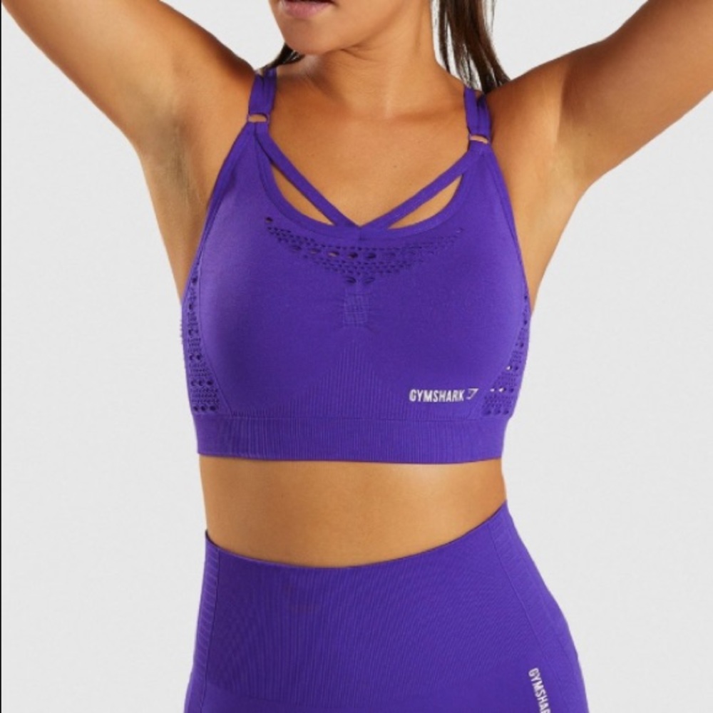 Energy indigo seamless sports bra